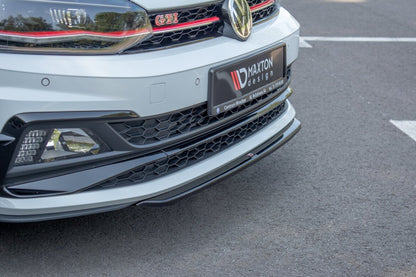 Frontlippe V.4 passend für VW Polo GTI Mk6 schwarz matt