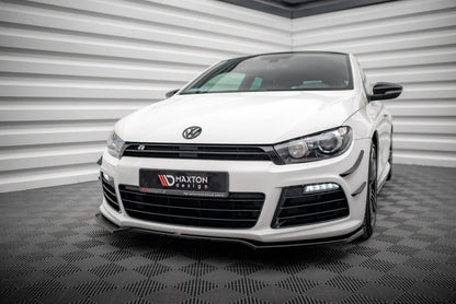 Frontlippe V.4 passend für VW Scirocco R Mk3 schwarz Hochglanz