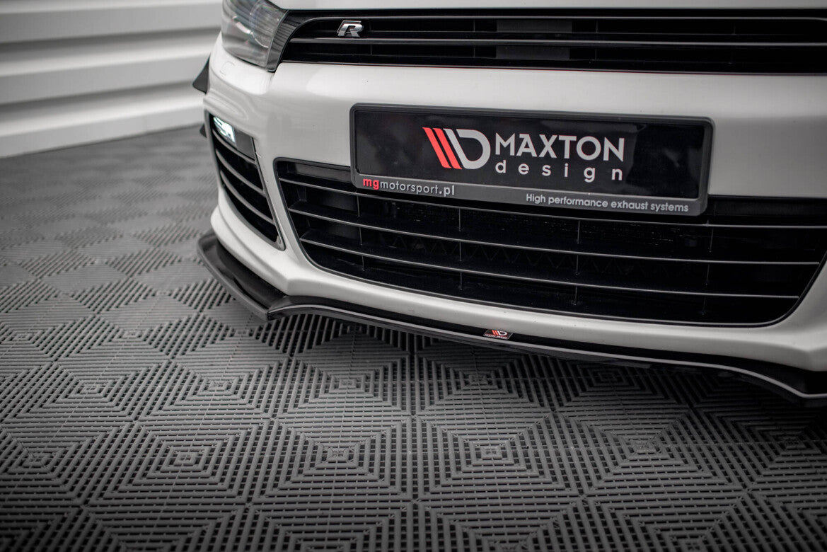 Frontlippe V.4 passend für VW Scirocco R Mk3 schwarz Hochglanz