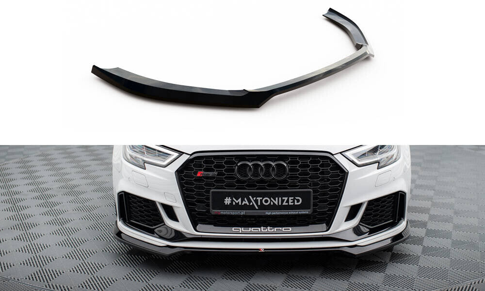 Frontlippe V.5 passend für Audi RS3 Limousine 8V FL schwarz Hochglanz