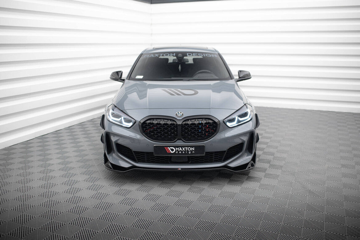 Frontlippe V.5 passend für BMW 1er M-Paket / M135i / 128ti F40 schwarz Hochglanz
