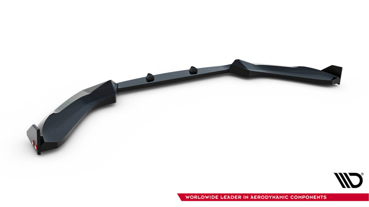 Frontlippe V.5 passend für BMW 1er M-Paket / M140i F20 FL schwarz Hochglanz + Flaps matt