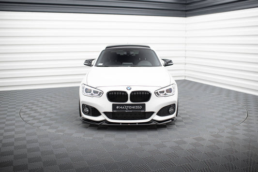 Frontlippe V.5 passend für BMW 1er M-Paket / M140i F20 FL schwarz Hochglanz