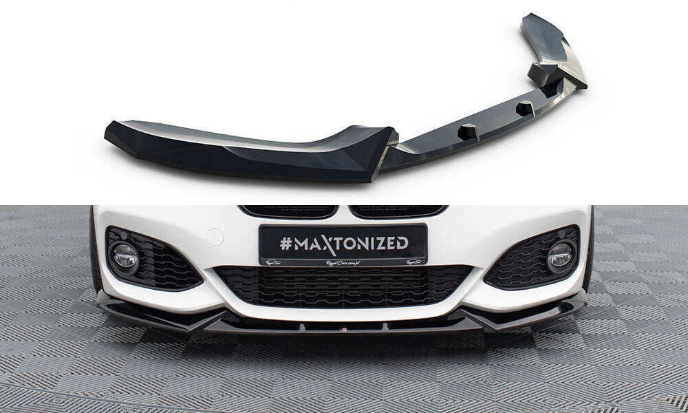 Frontlippe V.5 passend für BMW 1er M-Paket / M140i F20 FL schwarz Hochglanz
