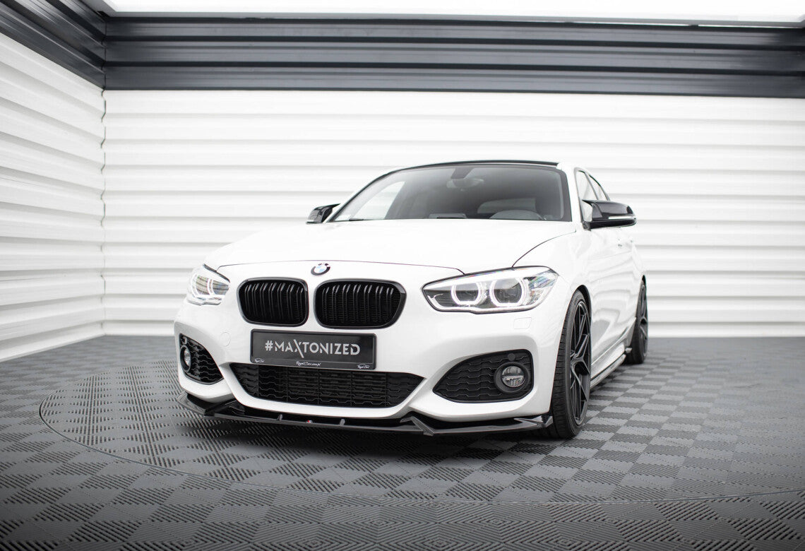 Frontlippe V.5 passend für BMW 1er M-Paket / M140i F20 FL schwarz Hochglanz
