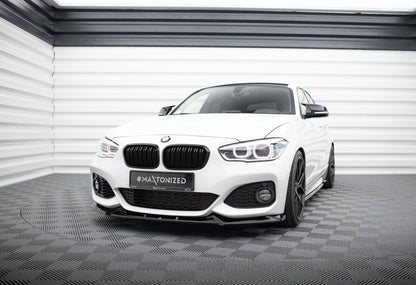 Frontlippe V.5 passend für BMW 1er M-Paket / M140i F20 FL schwarz Hochglanz