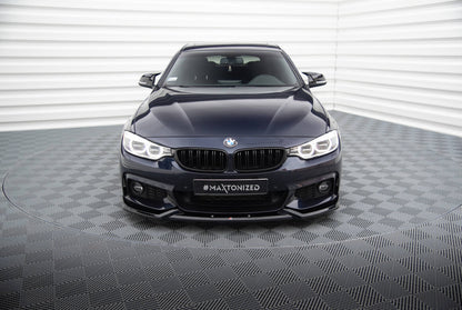Frontlippe V.5 passend für BMW 4er Coupe / Gran Coupe / Cabrio M-Paket F32 / F36 / F33 schwarz Hochglanz