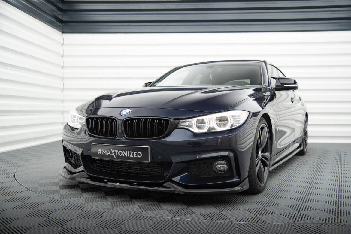 Frontlippe V.5 passend für BMW 4er Coupe / Gran Coupe / Cabrio M-Paket F32 / F36 / F33 schwarz Hochglanz