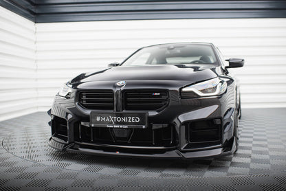 Frontlippe V.5 passend für BMW M2 G87 schwarz Hochglanz