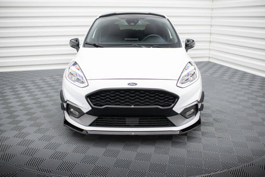 Frontlippe V.5 passend für Ford Fiesta Mk8 ST / ST-Line schwarz Hochglanz