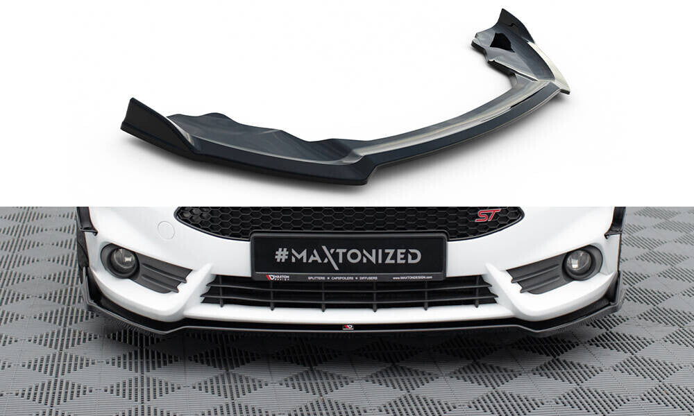 Frontlippe V.5 passend für Ford Fiesta ST Mk7 FL schwarz Hochglanz