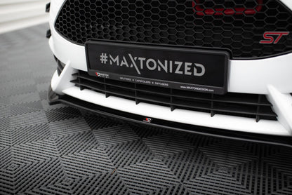 Frontlippe V.5 passend für Ford Fiesta ST Mk7 FL schwarz Hochglanz