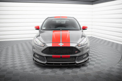 Frontlippe V.5 passend für Ford Focus ST Mk3 FL schwarz Hochglanz
