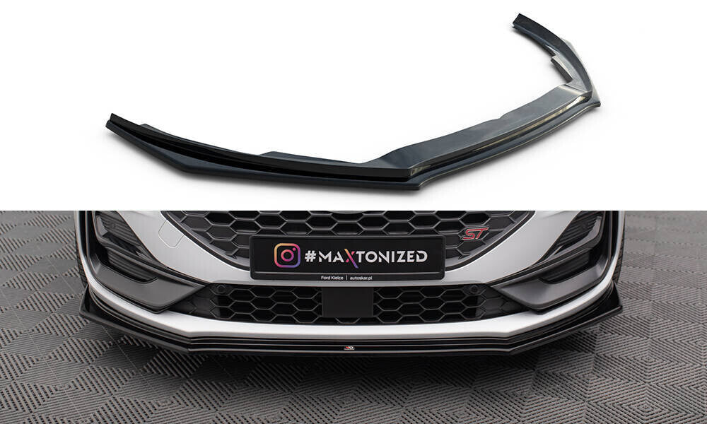 Frontlippe V.5 passend für Ford Focus ST / ST-Line Mk4 FL schwarz Hochglanz