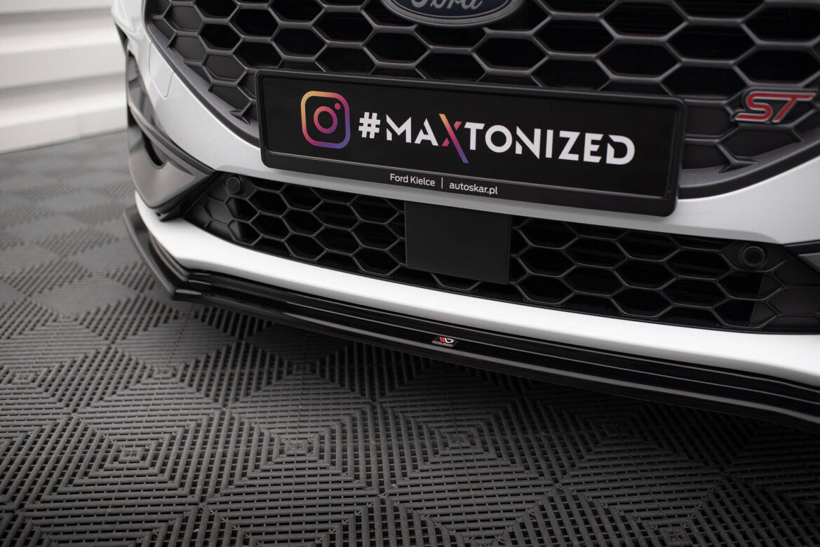 Frontlippe V.5 passend für Ford Focus ST / ST-Line Mk4 FL schwarz Hochglanz