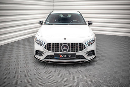 Frontlippe V.5 passend für Mercedes A35 AMG / AMG-Line W177 schwarz Hochglanz