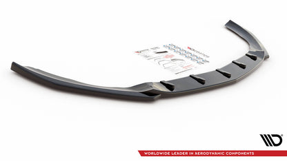 Frontlippe V.5 passend für Mercedes A35 AMG / AMG-Line W177 schwarz Hochglanz