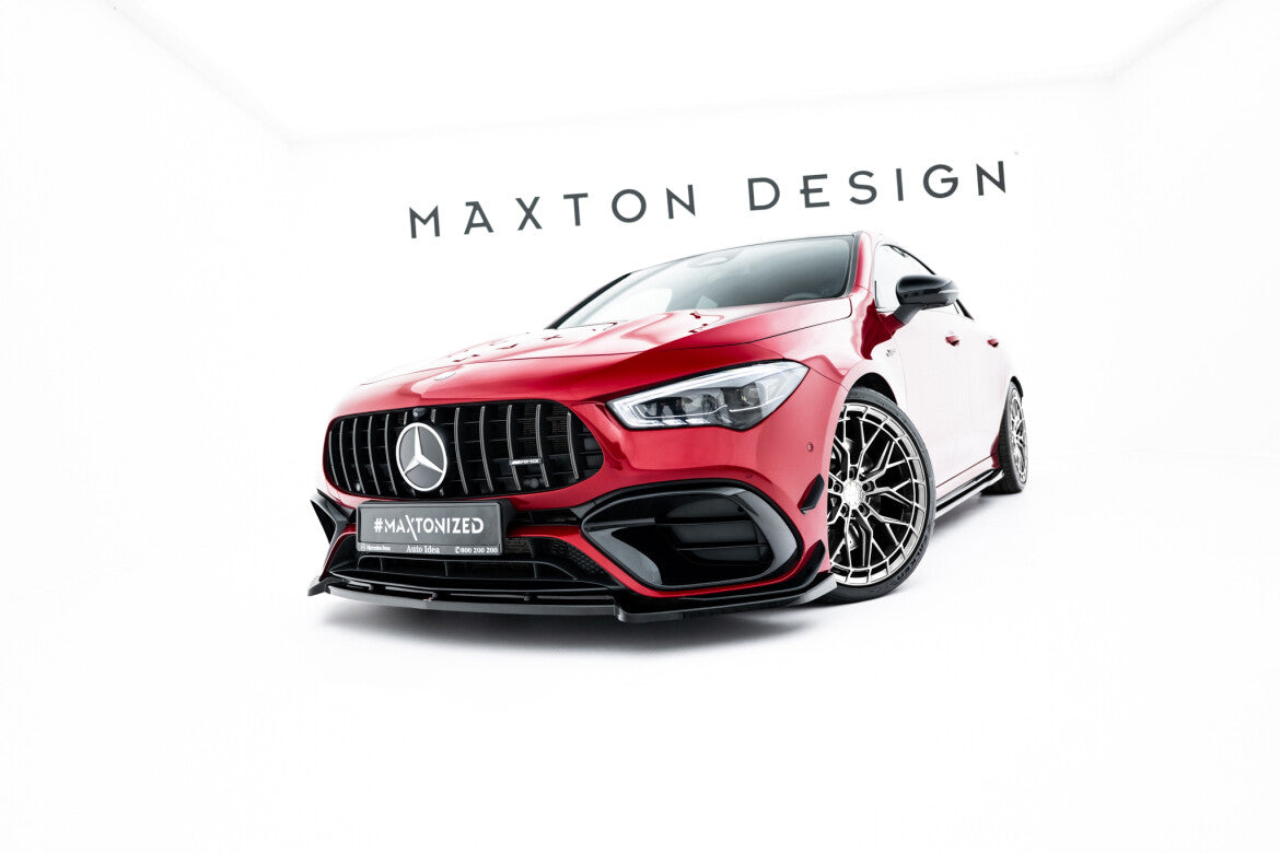 Frontlippe V.5 passend für Mercedes-AMG CLA 45 Aero C118 schwarz Hochglanz