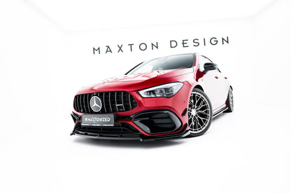 Frontlippe V.5 passend für Mercedes-AMG CLA 45 Aero C118 schwarz Hochglanz