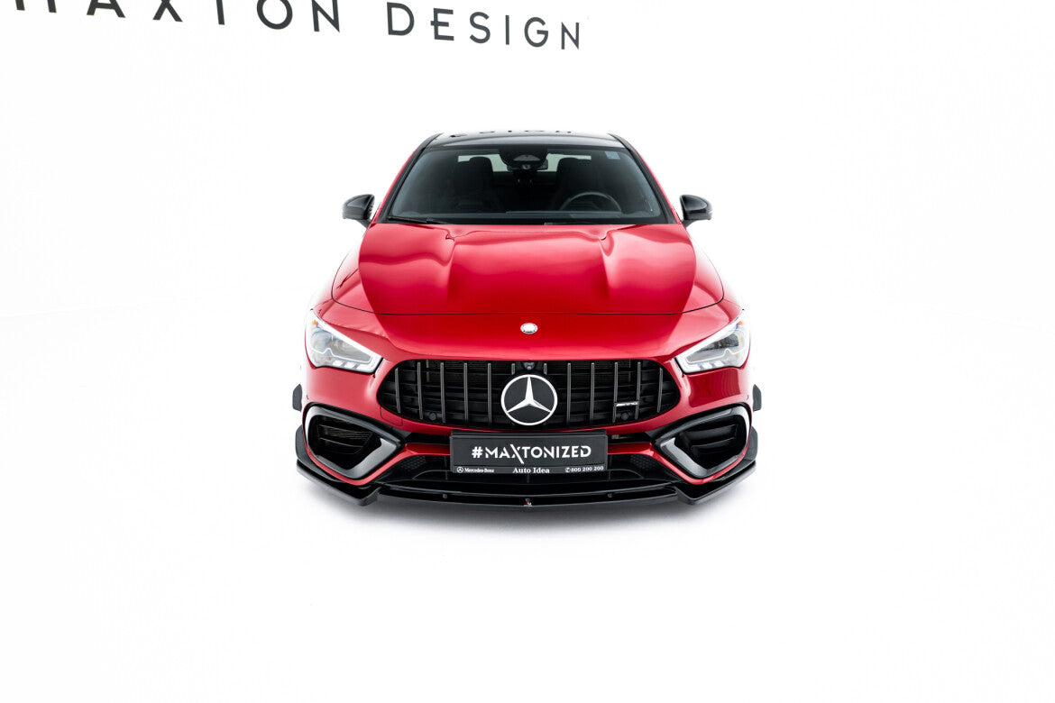 Frontlippe V.5 passend für Mercedes-AMG CLA 45 Aero C118 schwarz Hochglanz