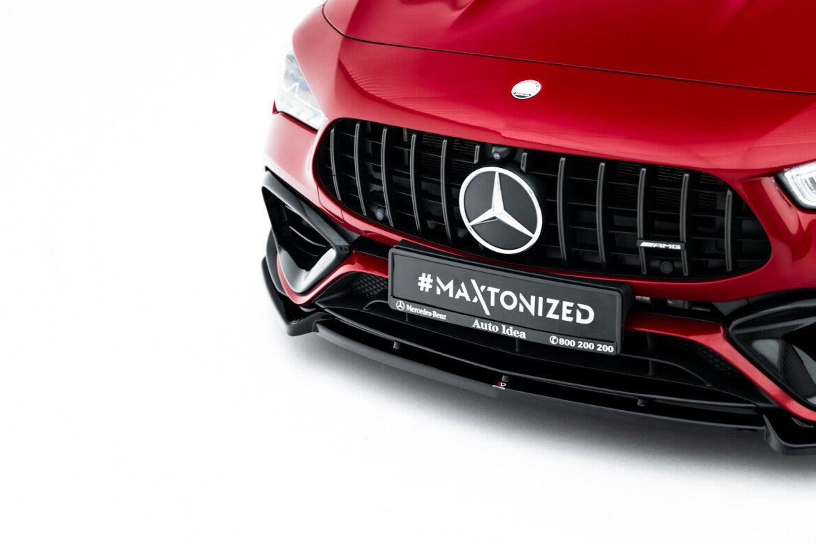 Frontlippe V.5 passend für Mercedes-AMG CLA 45 Aero C118 schwarz Hochglanz