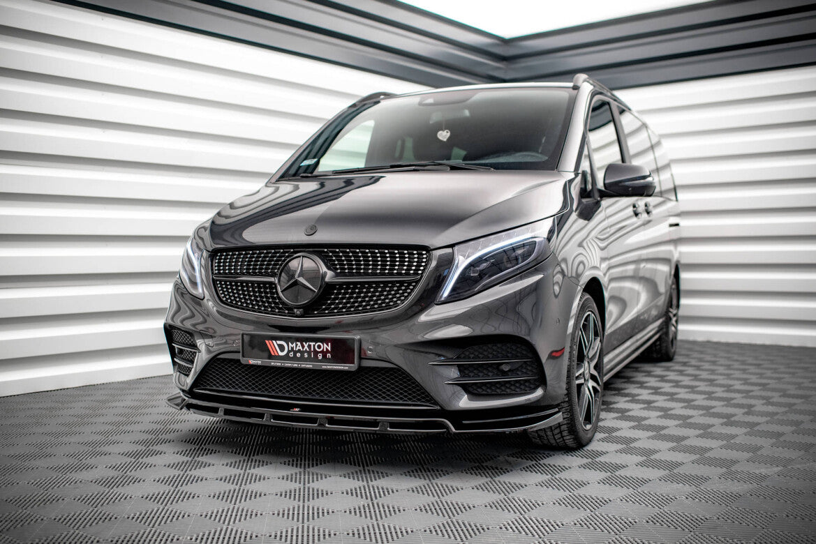 Frontlippe V.5 passend für Mercedes V-Klasse AMG-Line W447 schwarz Hochglanz