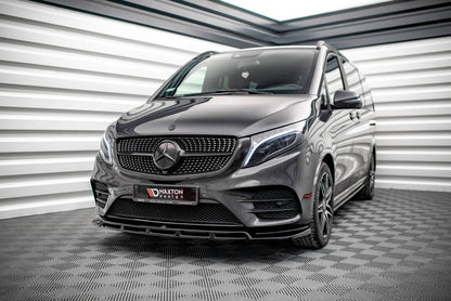 Frontlippe V.5 passend für Mercedes V-Klasse AMG-Line W447 schwarz Hochglanz