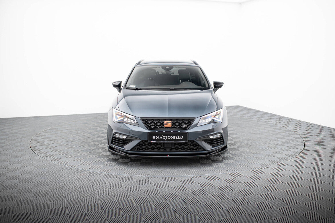 Frontlippe V.5 passend für Seat Leon CUPRA / FR Mk3 FL schwarz Hochglanz