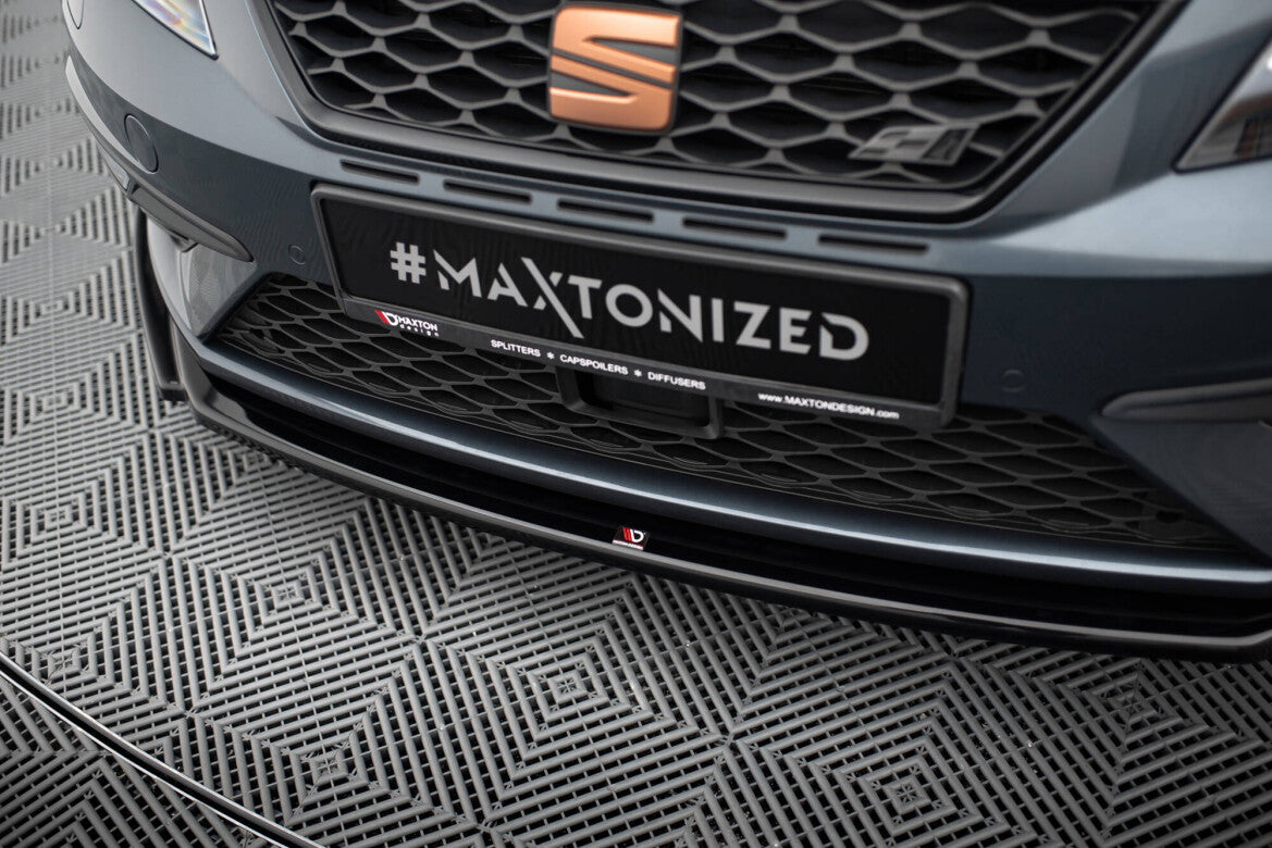 Frontlippe V.5 passend für Seat Leon CUPRA / FR Mk3 FL schwarz Hochglanz