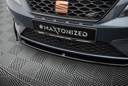 Frontlippe V.5 passend für Seat Leon CUPRA / FR Mk3 FL schwarz Hochglanz