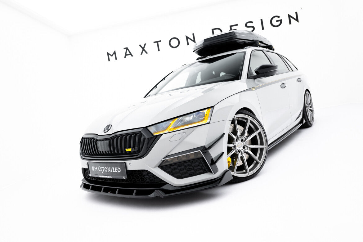 Frontlippe V.5 passend für Skoda Octavia RS Mk4 schwarz Hochglanz