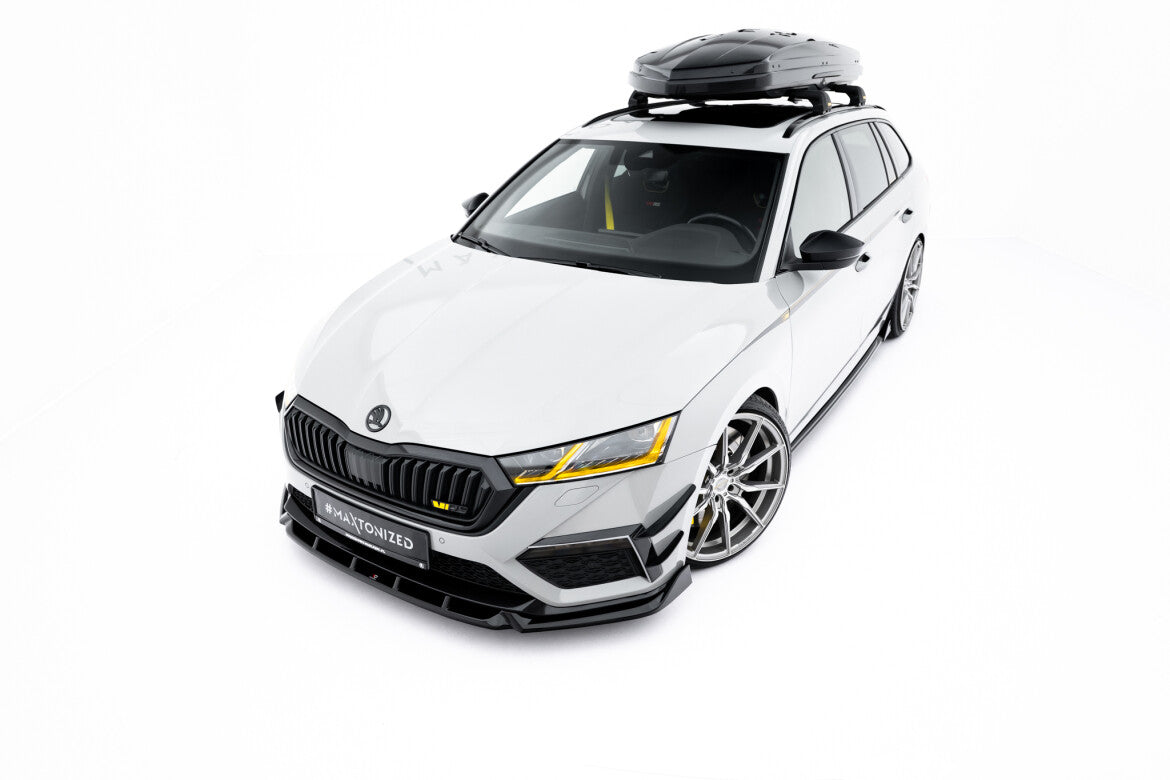 Frontlippe V.5 passend für Skoda Octavia RS Mk4 schwarz Hochglanz