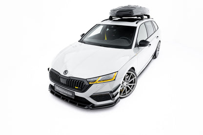 Frontlippe V.5 passend für Skoda Octavia RS Mk4 schwarz Hochglanz