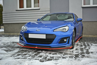 Frontlippe V.5 passend für Subaru BRZ Mk1 FL schwarz Hochglanz
