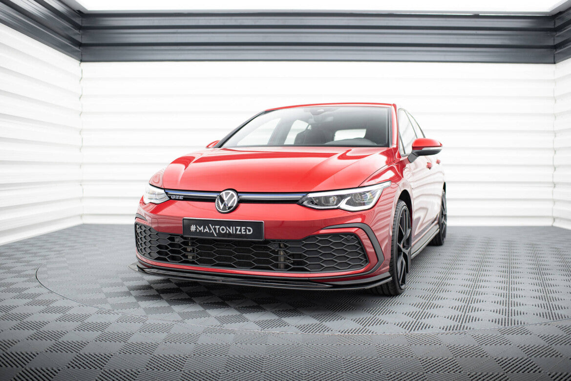 Frontlippe V.5 passend für VW Golf GTI / GTE / GTD / R-Line Mk8 schwarz Hochglanz