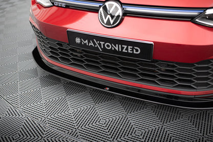 Frontlippe V.5 passend für VW Golf GTI / GTE / GTD / R-Line Mk8 schwarz Hochglanz