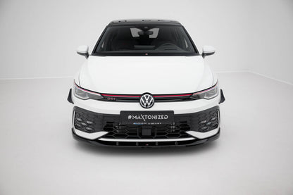 Frontlippe V.5 passend für VW Golf GTI / GTE / R-Line Mk8 FL schwarz Hochglanz
