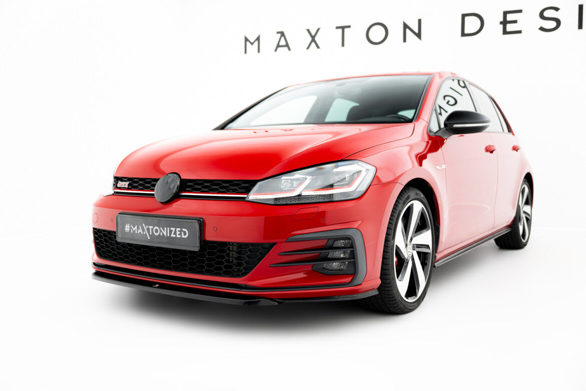 Frontlippe V.5 passend für VW Golf GTI Mk7 FL schwarz Hochglanz