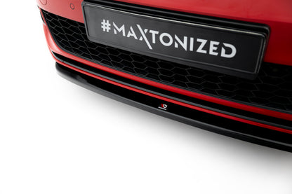 Frontlippe V.5 passend für VW Golf GTI Mk7 FL schwarz Hochglanz