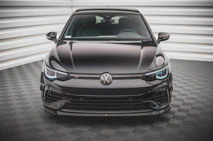 Frontlippe V.5 passend für VW Golf R Hatchback / Variant Mk8 schwarz Hochglanz