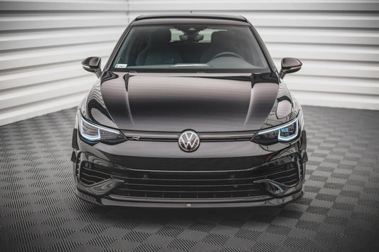 Frontlippe V.5 passend für VW Golf R Hatchback / Variant Mk8 schwarz Hochglanz