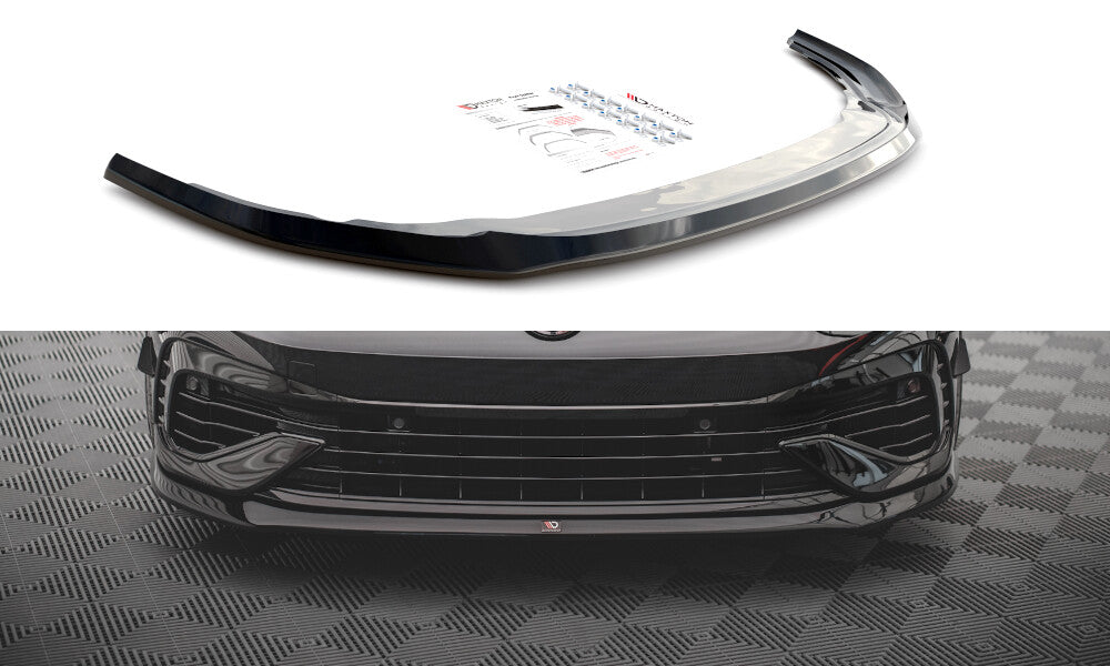 Frontlippe V.5 passend für VW Golf R Hatchback / Variant Mk8 schwarz Hochglanz