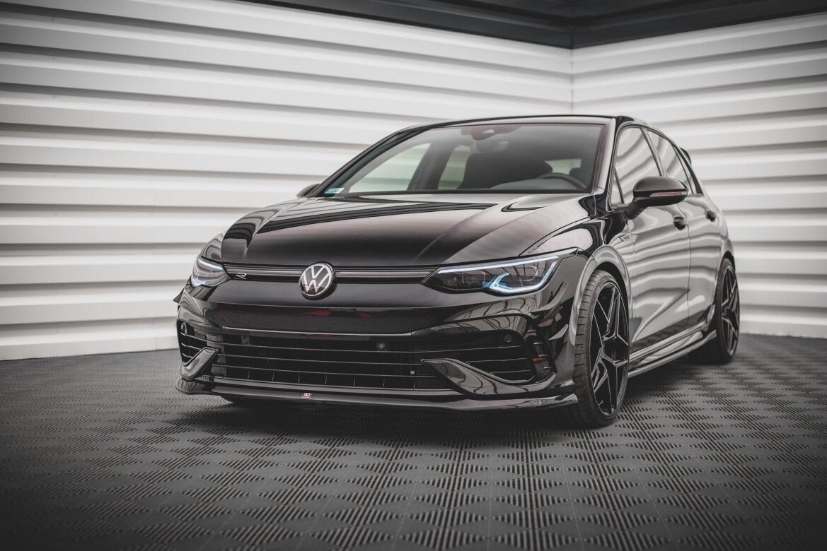 Frontlippe V.5 passend für VW Golf R Hatchback / Variant Mk8 schwarz Hochglanz