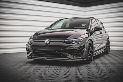 Frontlippe V.5 passend für VW Golf R Hatchback / Variant Mk8 schwarz Hochglanz