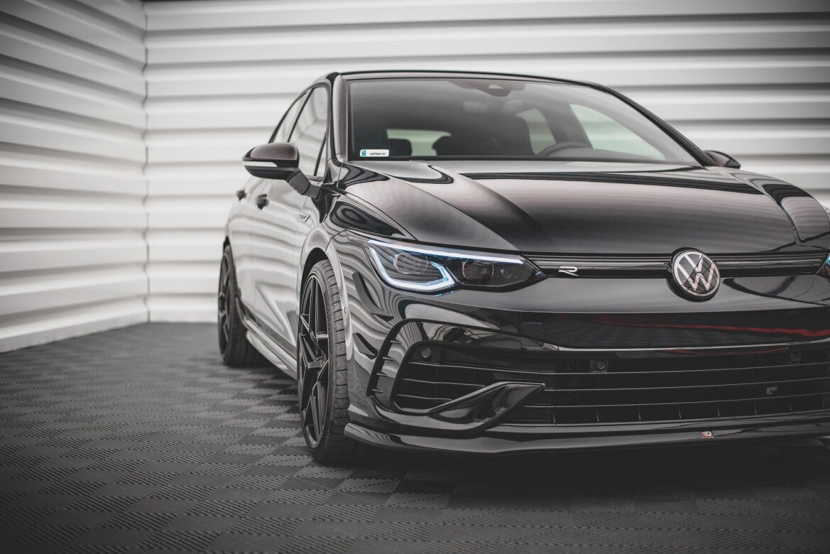 Frontlippe V.5 passend für VW Golf R Hatchback / Variant Mk8 schwarz Hochglanz