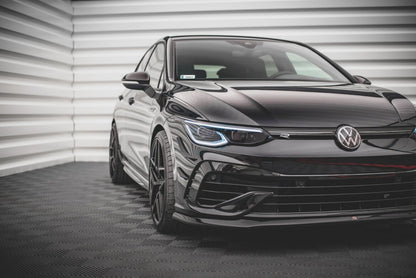 Frontlippe V.5 passend für VW Golf R Hatchback / Variant Mk8 schwarz Hochglanz