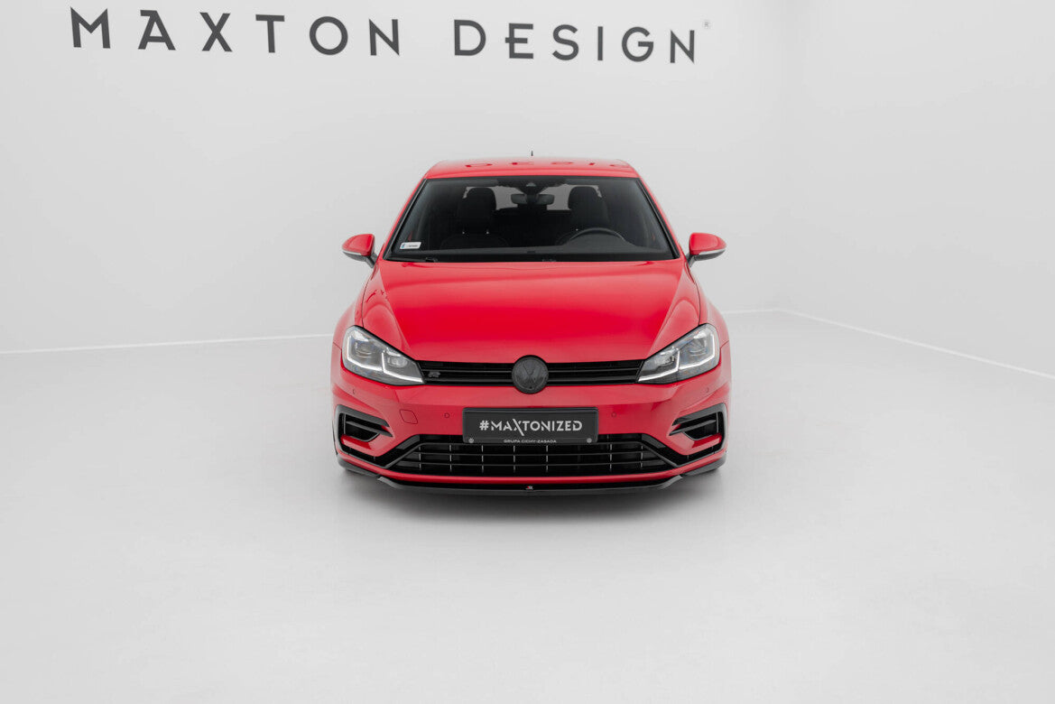 Frontlippe V.5 passend für VW Golf R / R-Line Mk7 FL schwarz Hochglanz
