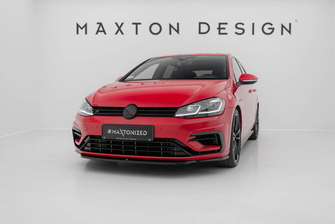Frontlippe V.5 passend für VW Golf R / R-Line Mk7 FL schwarz Hochglanz