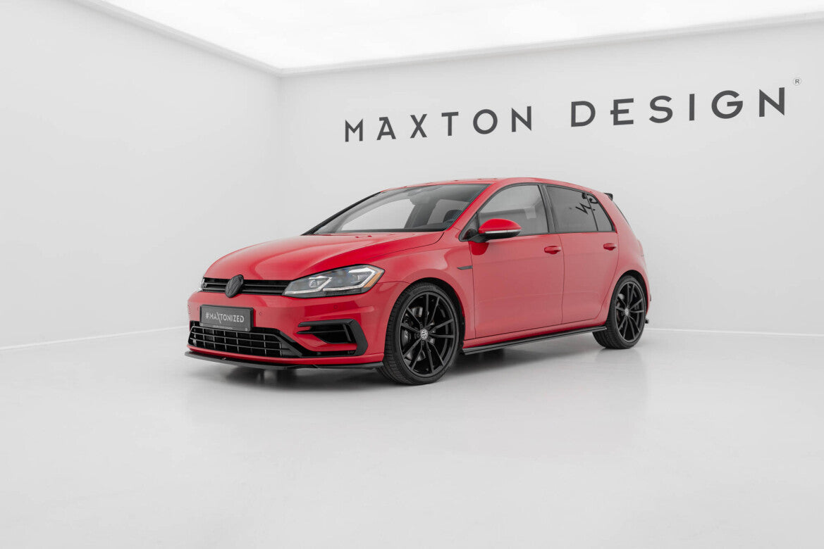 Frontlippe V.5 passend für VW Golf R / R-Line Mk7 FL schwarz Hochglanz