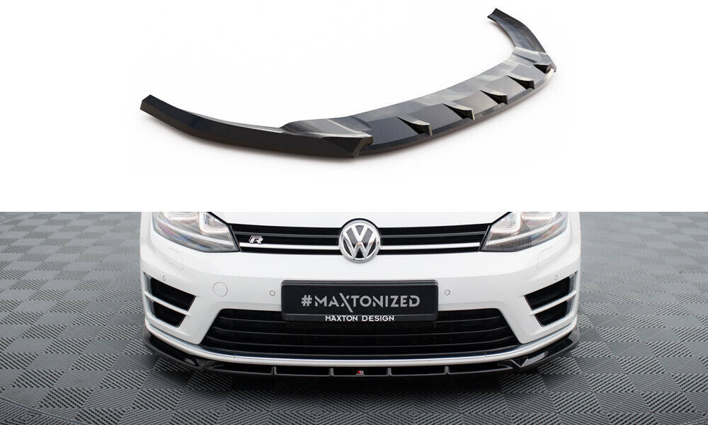 Frontlippe V.5 passend für VW Golf R / R-Line Mk7 schwarz Hochglanz